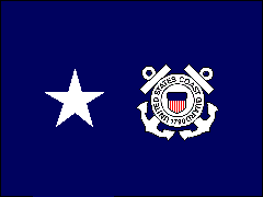 [U.S. Coast Guard Rear Admiral (Lower Half) flag]